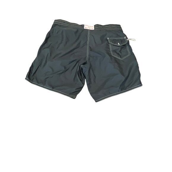 Birdwell Beach Britches Mens Swim Trunks Size 39 Black With USA Flag Patch - Picture 2 of 5